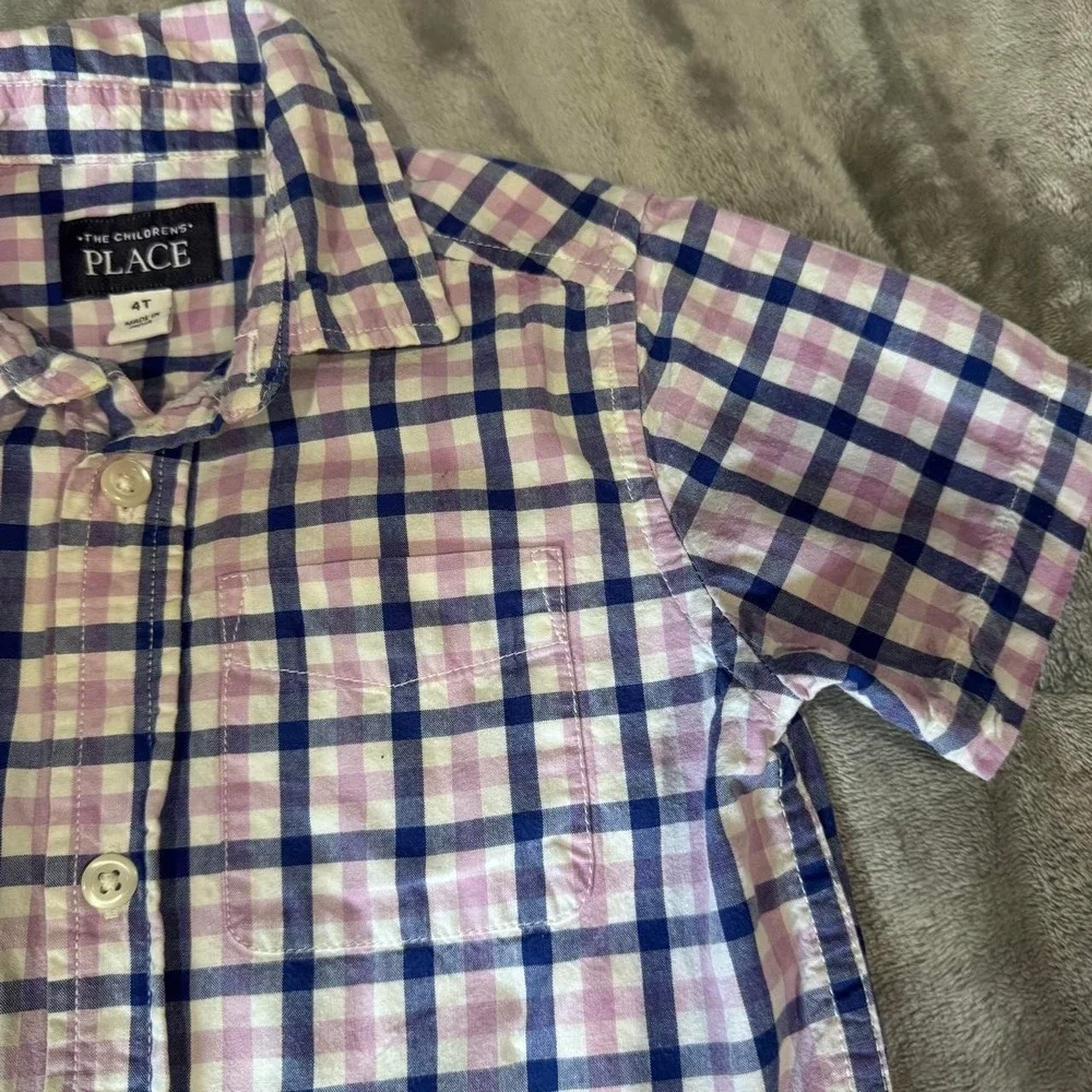 The Children's Place | Short Sleeve Plaid shirt